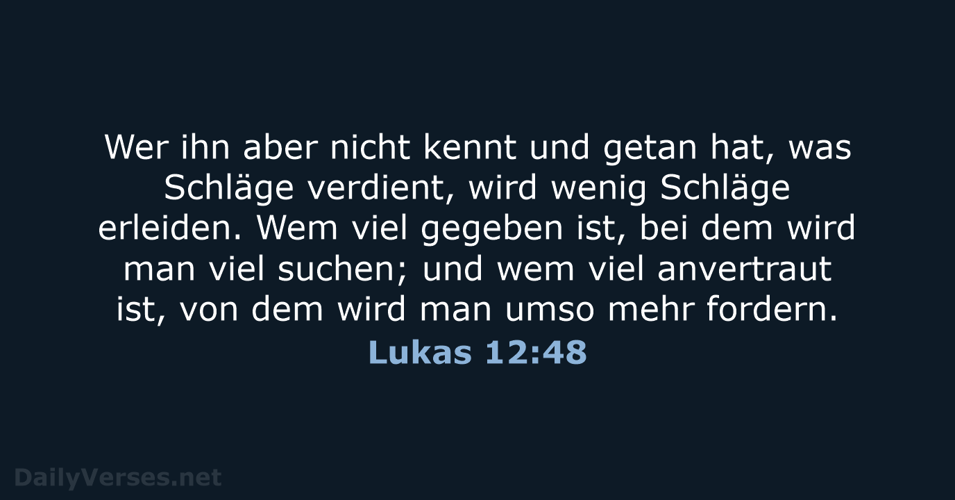 Lukas 12:48 - LUT