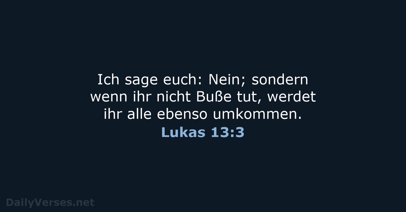 Lukas 13:3 - LUT