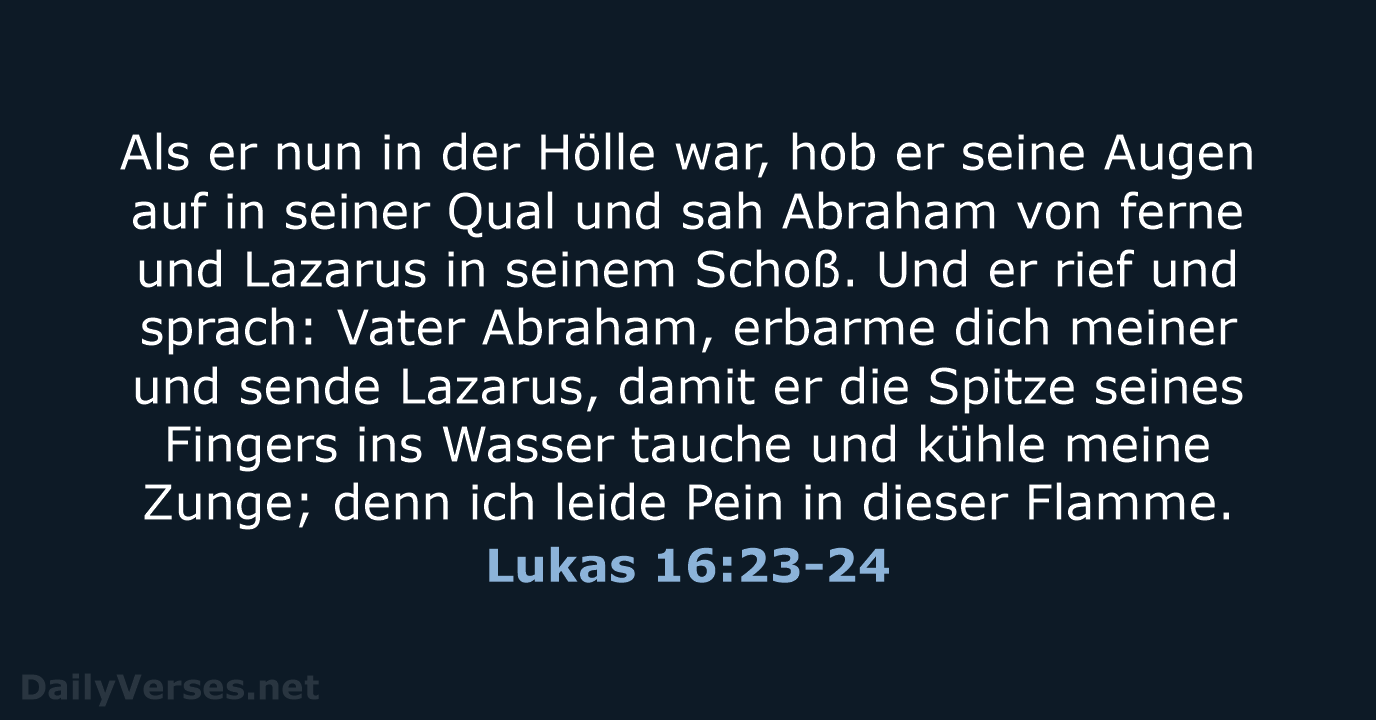 Lukas 16:23-24 - LUT