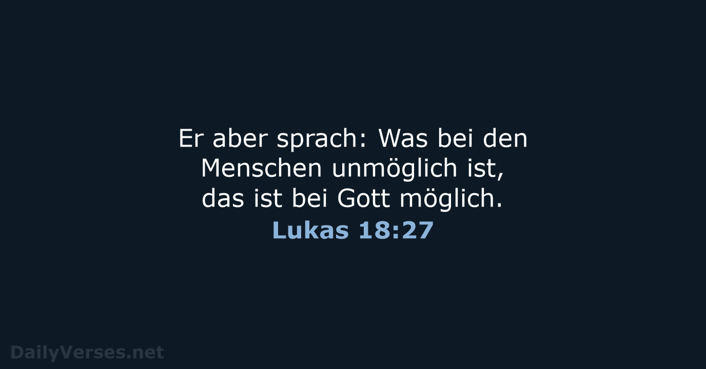 Lukas 18:27 - LUT