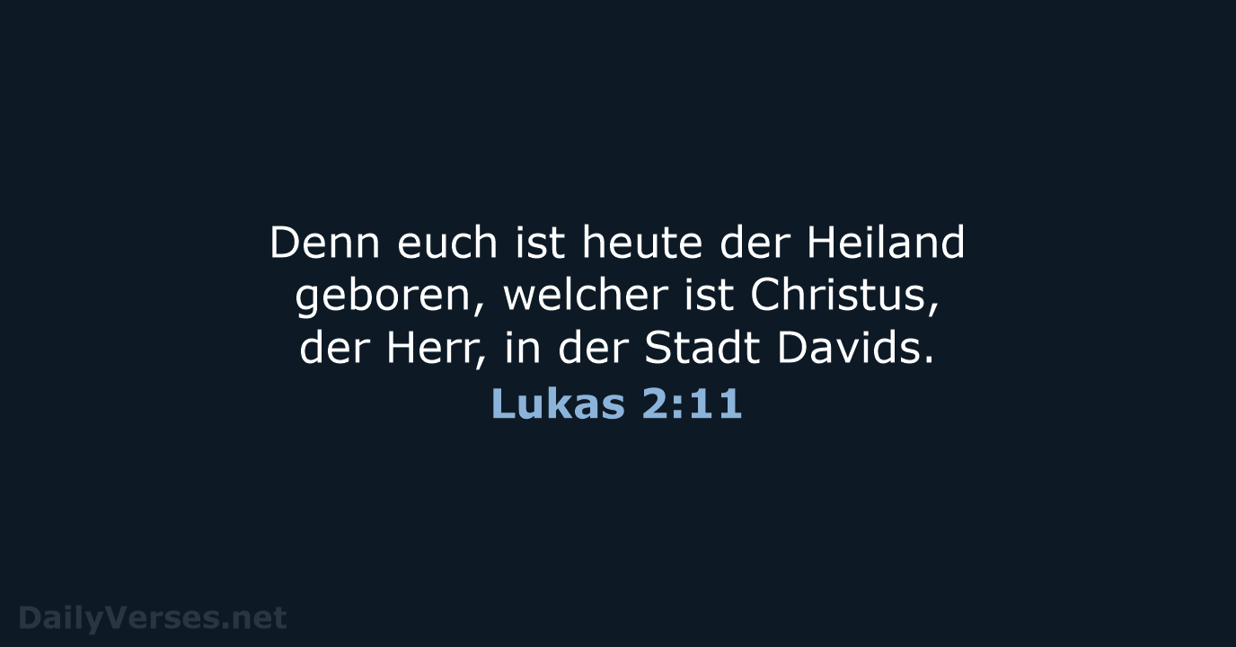 Lukas 2:11 - LUT