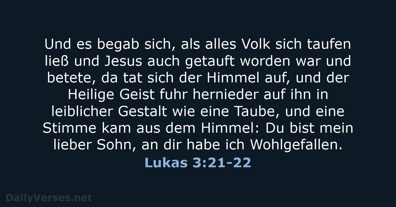 Lukas 3:21-22 - LUT