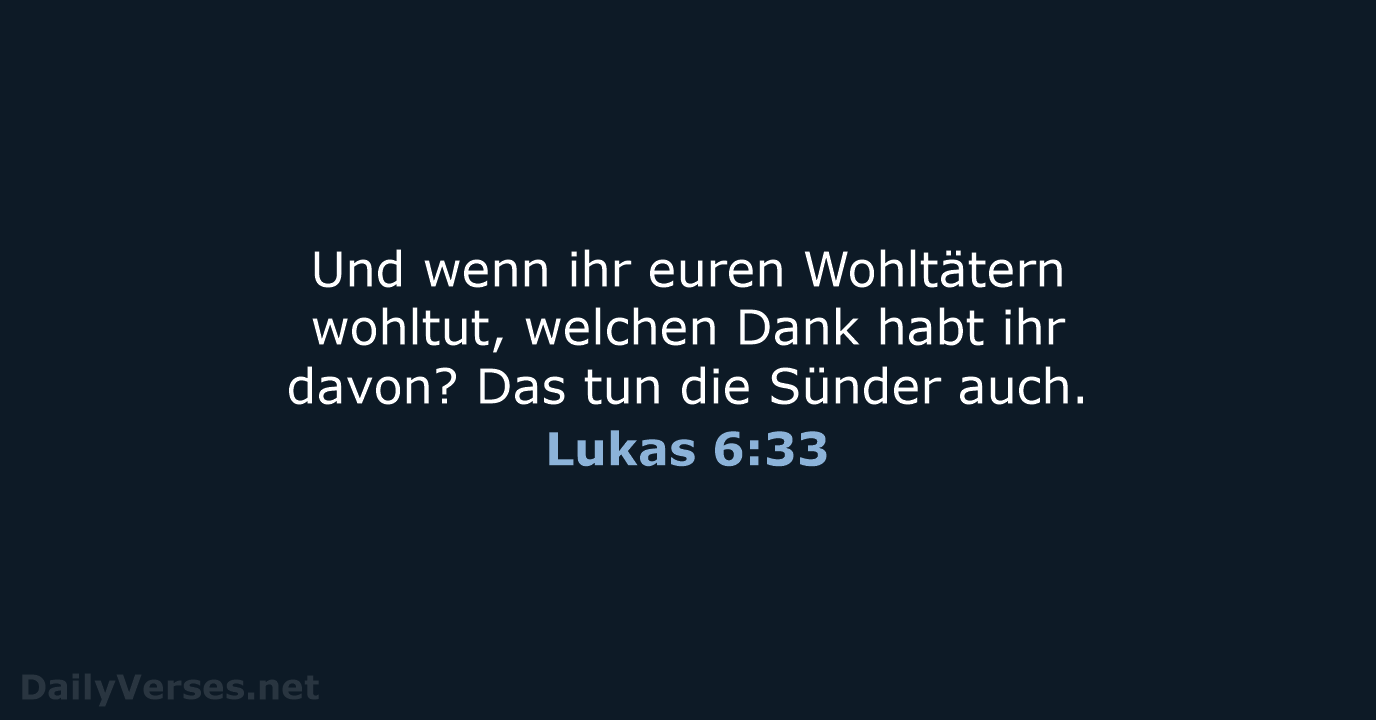 Lukas 6:33 - LUT