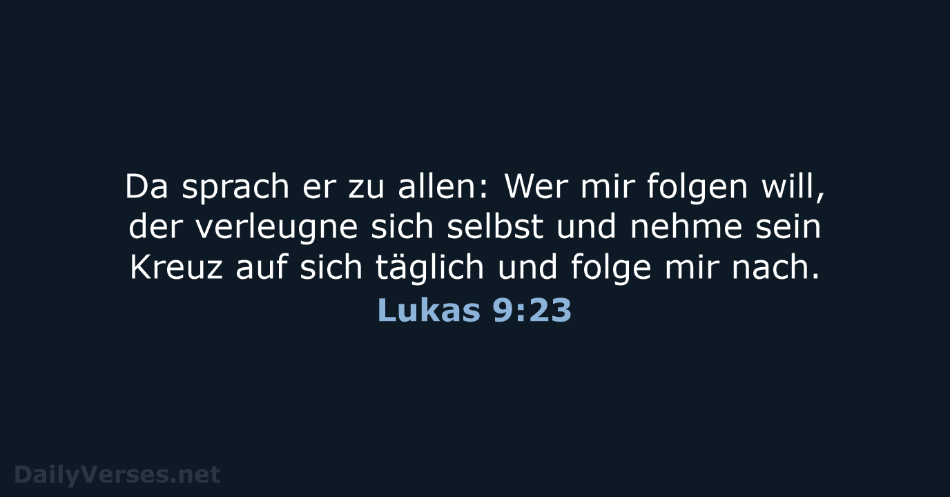 Lukas 9:23 - LUT