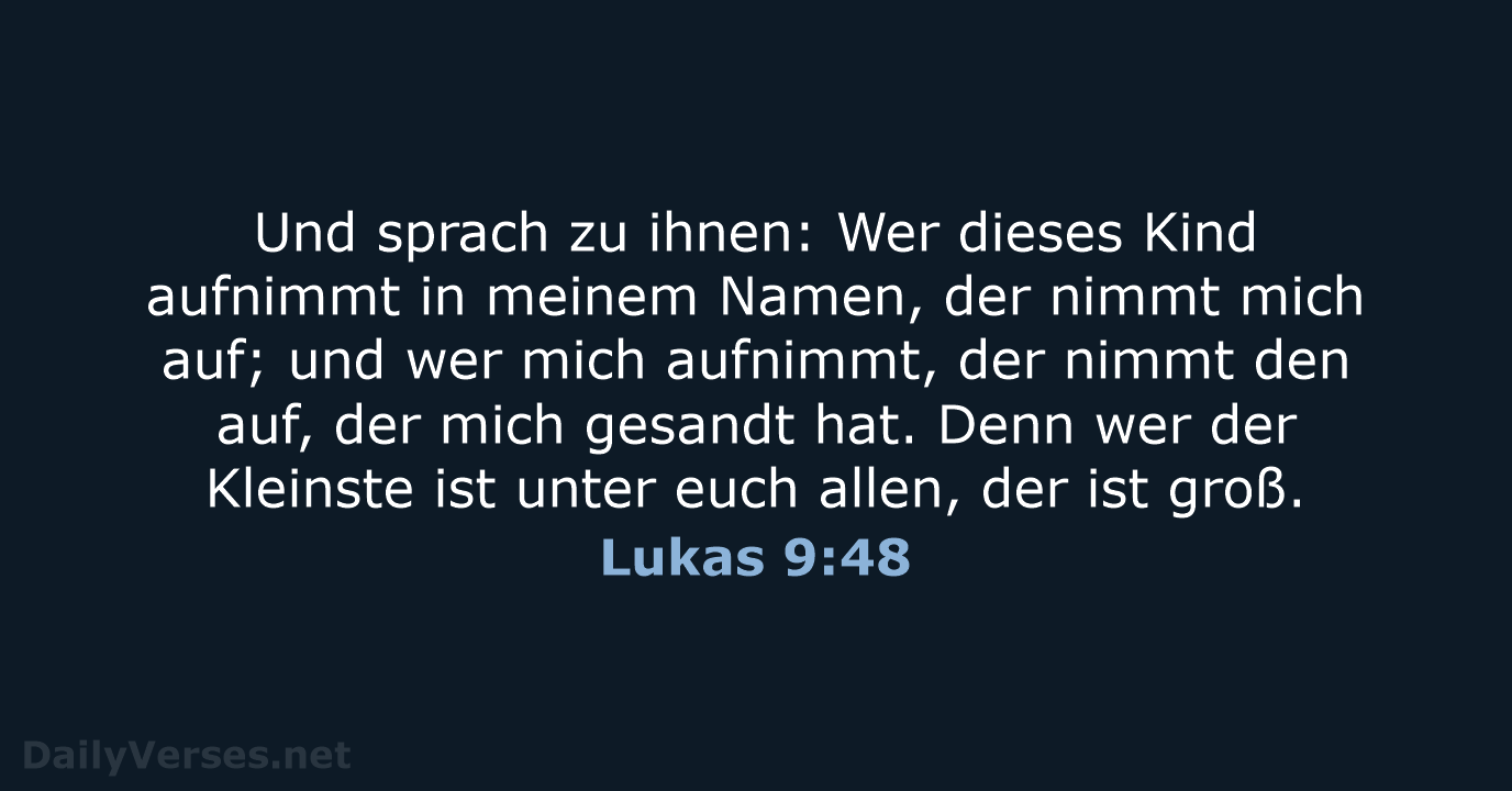 Lukas 9:48 - LUT