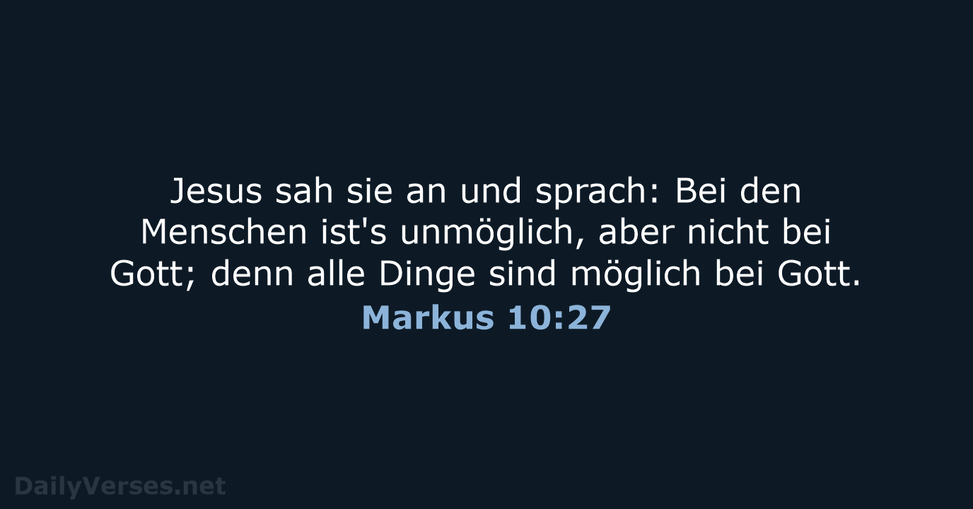 Markus 10:27 - LUT