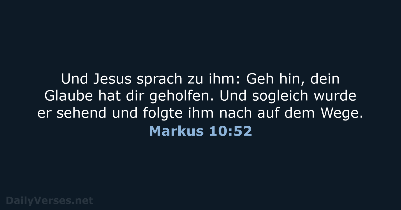 Markus 10:52 - LUT