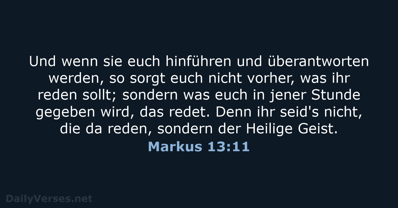 Markus 13:11 - LUT