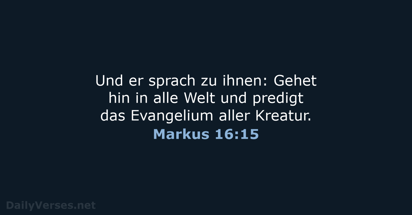 Markus 16:15 - LUT