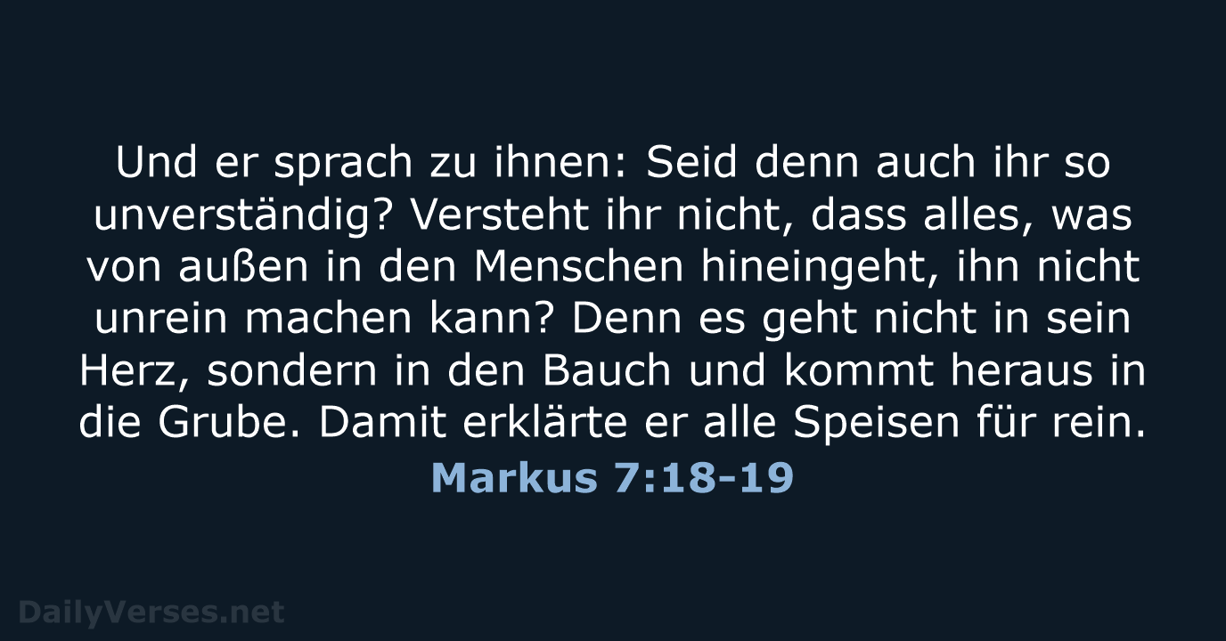 Markus 7:18-19 - LUT