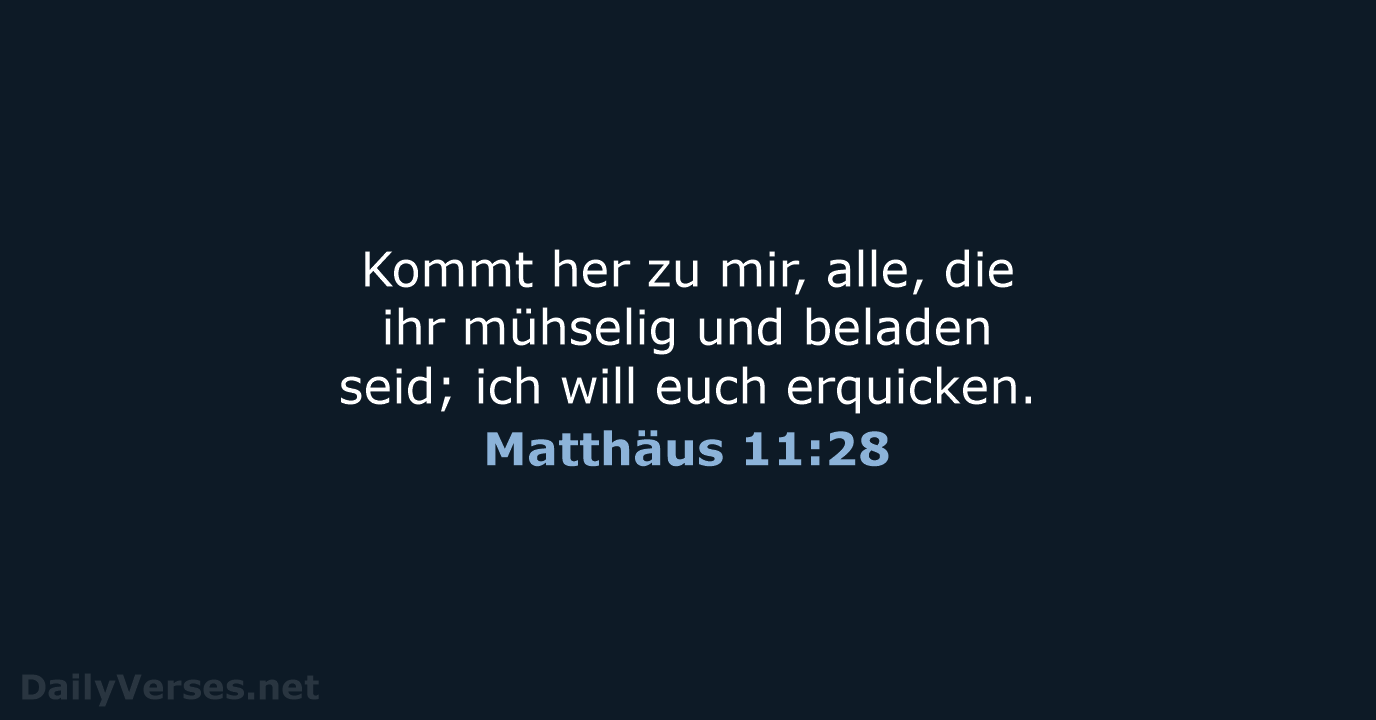 Matthäus 11:28 - LUT