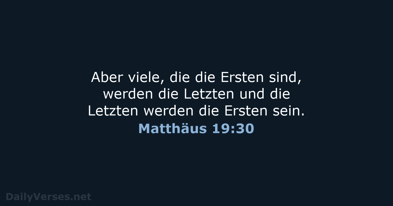 Matthäus 19:30 - LUT