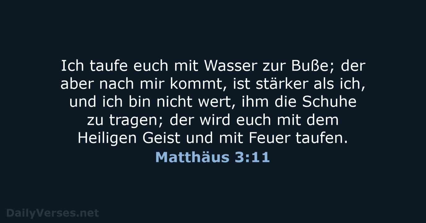 Matthäus 3:11 - LUT