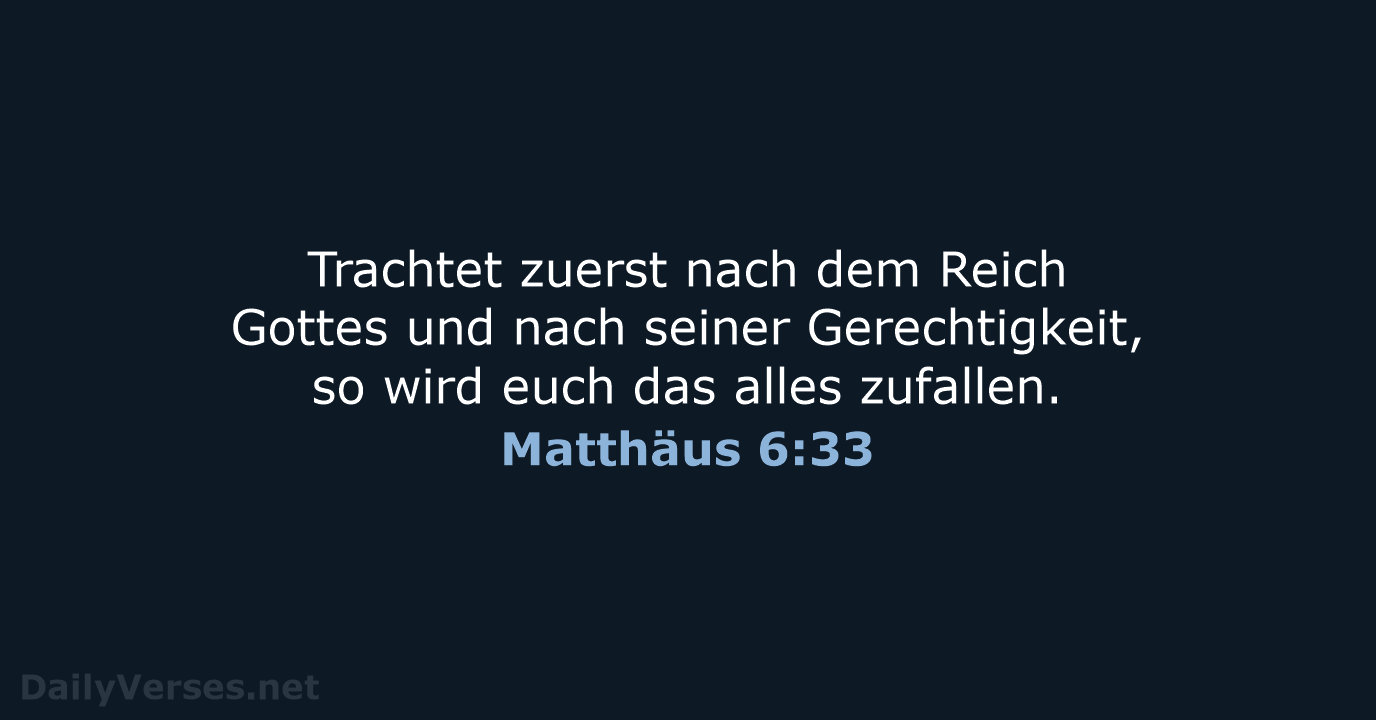 Matthäus 6:33 - LUT