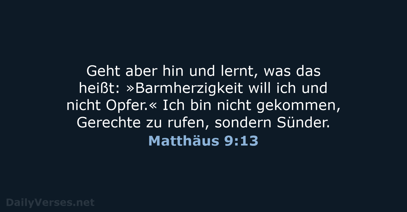 Matthäus 9:13 - LUT