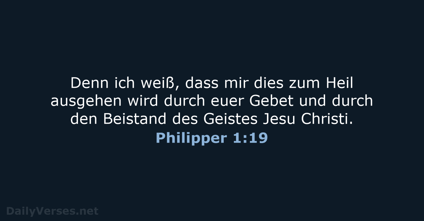 Philipper 1:19 - LUT