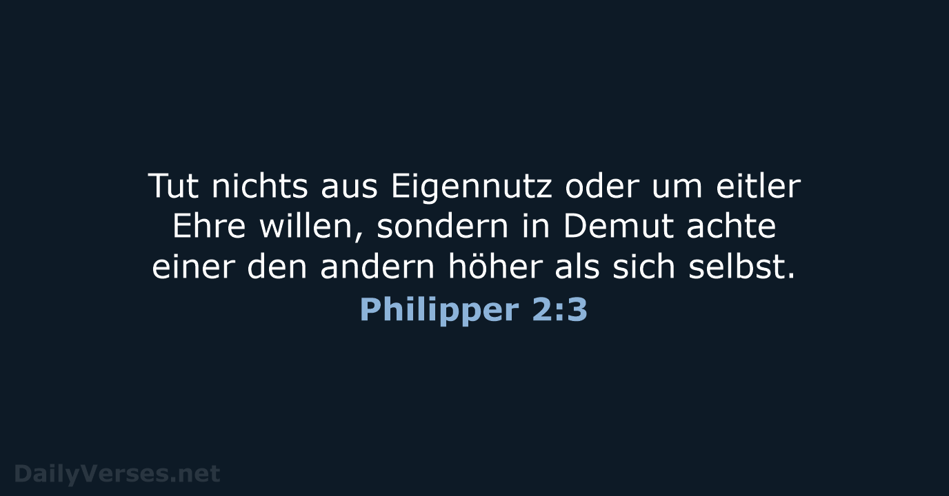Philipper 2:3 - LUT