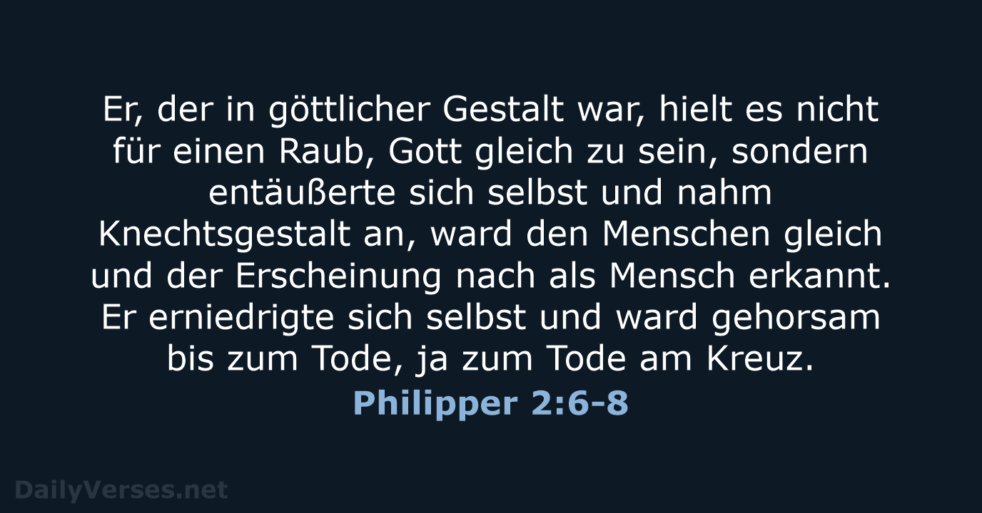 Philipper 2:6-8 - LUT