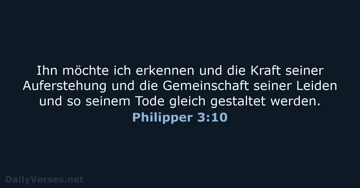 Philipper 3:10 - LUT