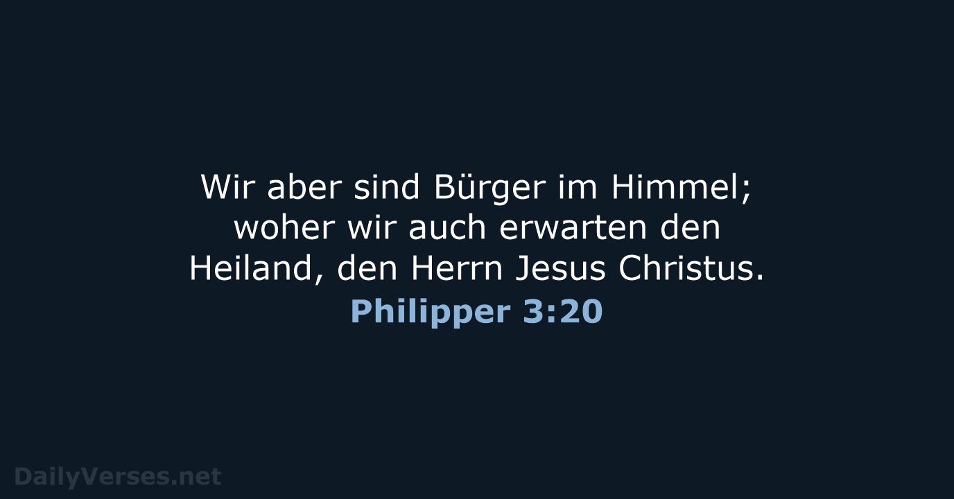 Philipper 3:20 - LUT