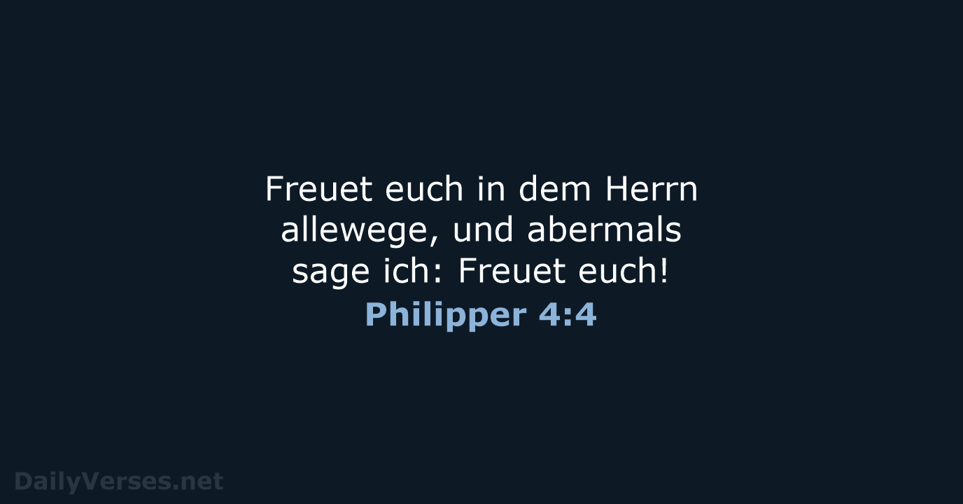 Philipper 4:4 - LUT