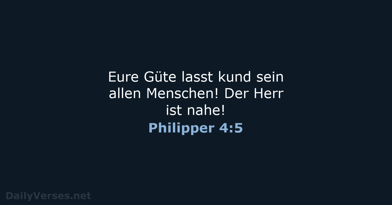 Philipper 4:5 - LUT
