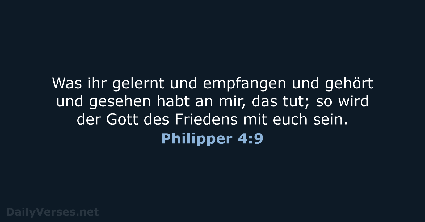 Philipper 4:9 - LUT