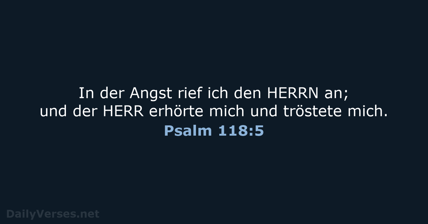 Psalm 118:5 - LUT