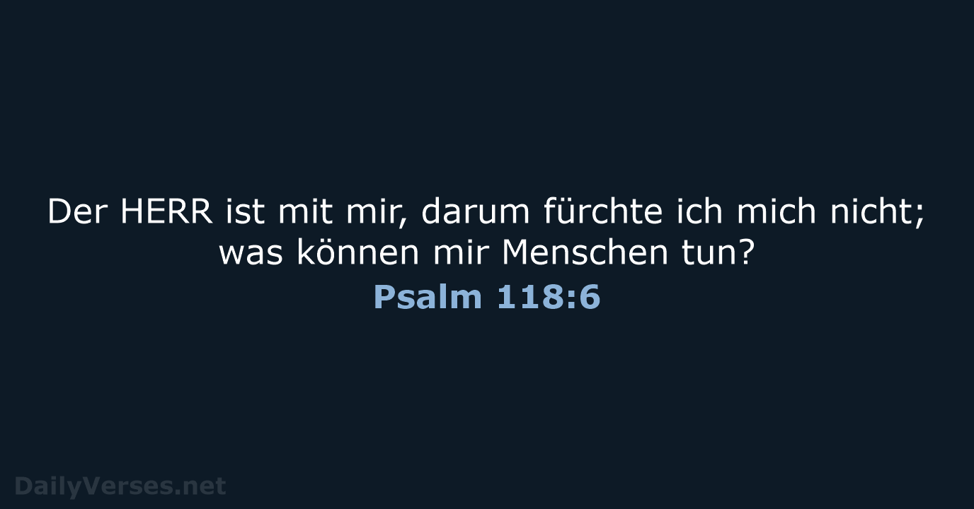 Psalm 118:6 - LUT