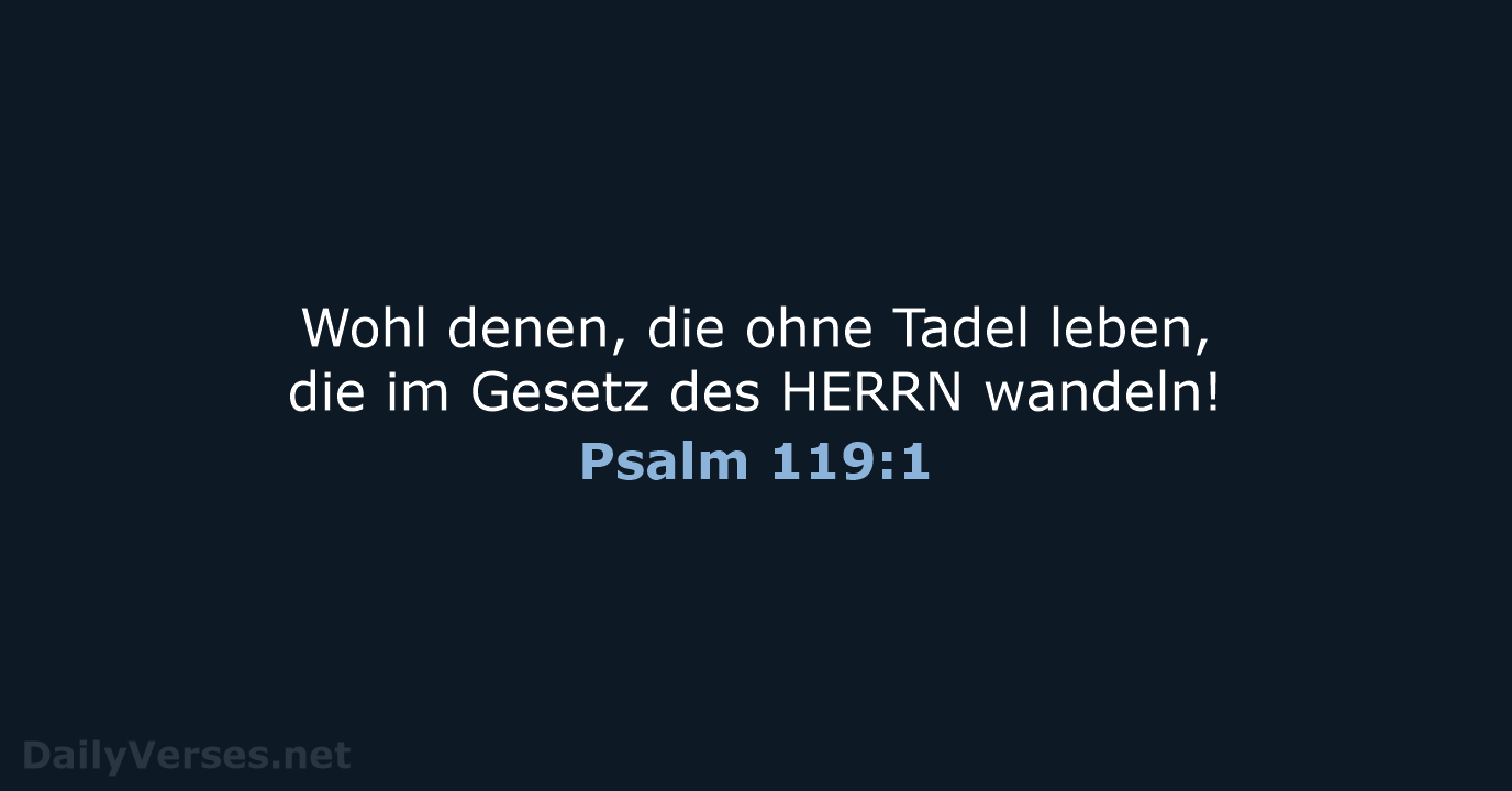 Psalm 119:1 - LUT