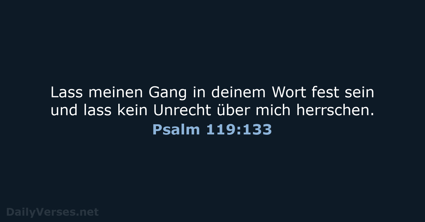 Psalm 119:133 - LUT