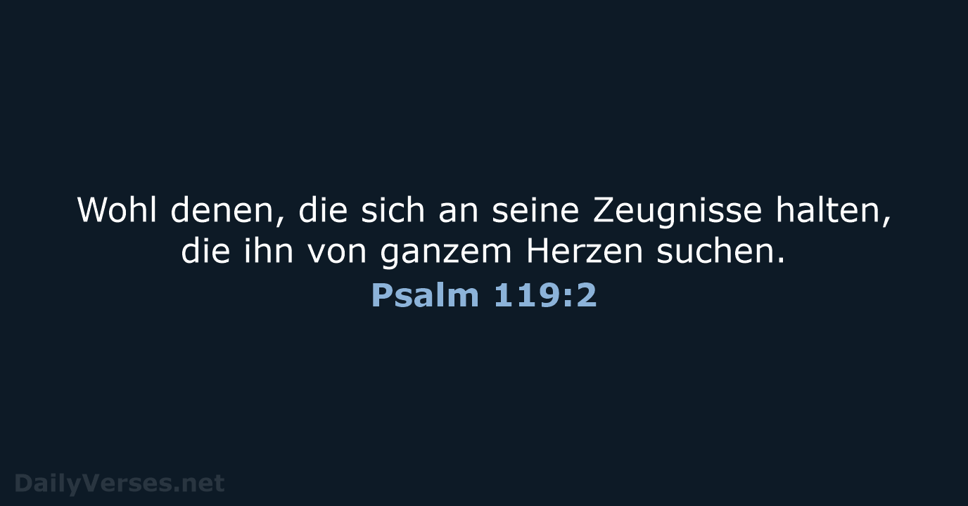 Psalm 119:2 - LUT