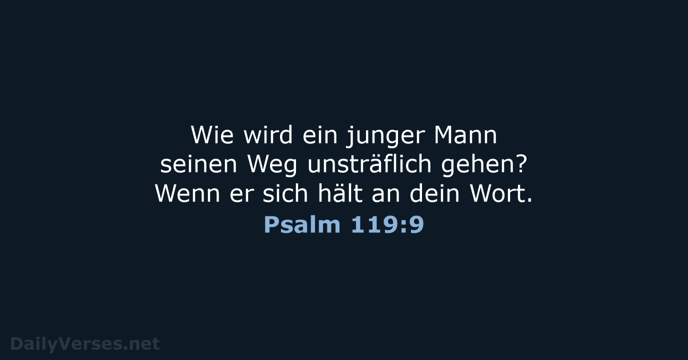 Psalm 119:9 - LUT