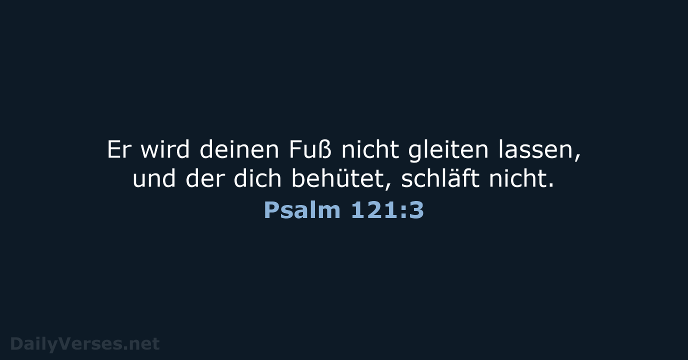 Psalm 121:3 - LUT