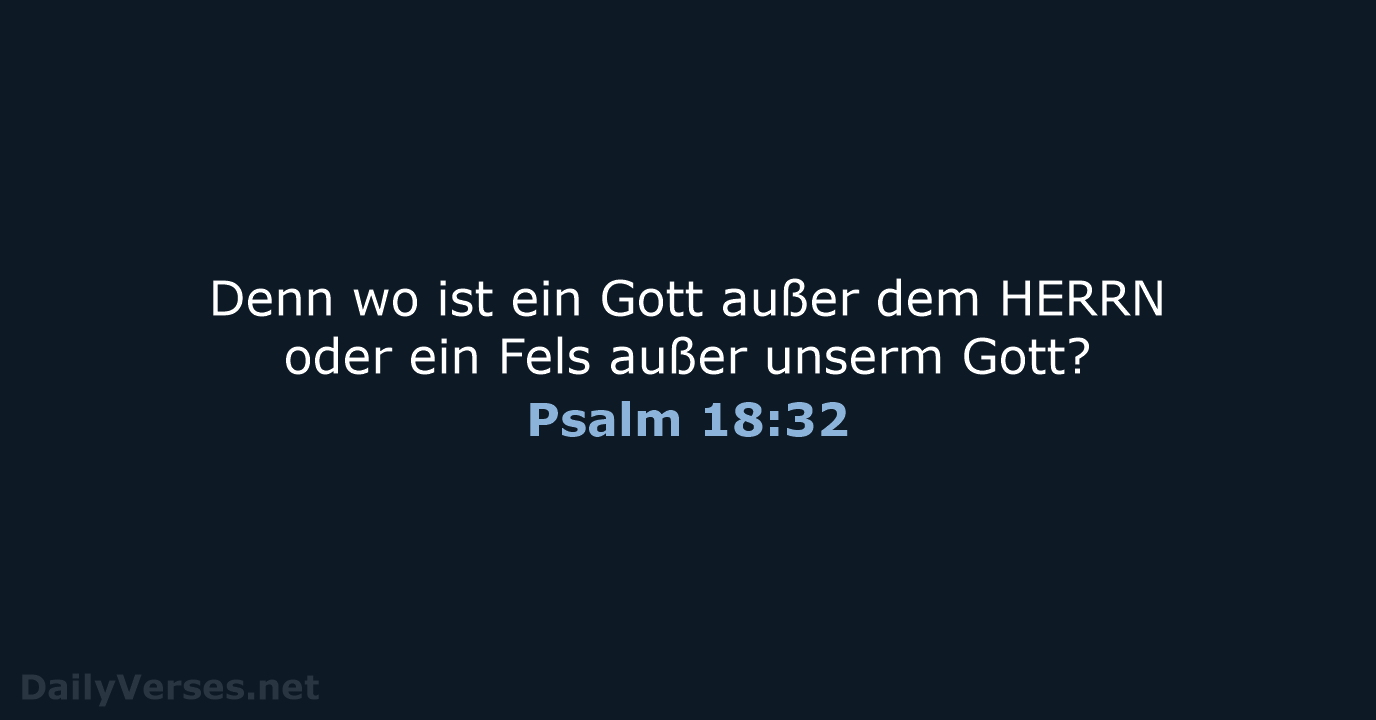 Psalm 18:32 - LUT