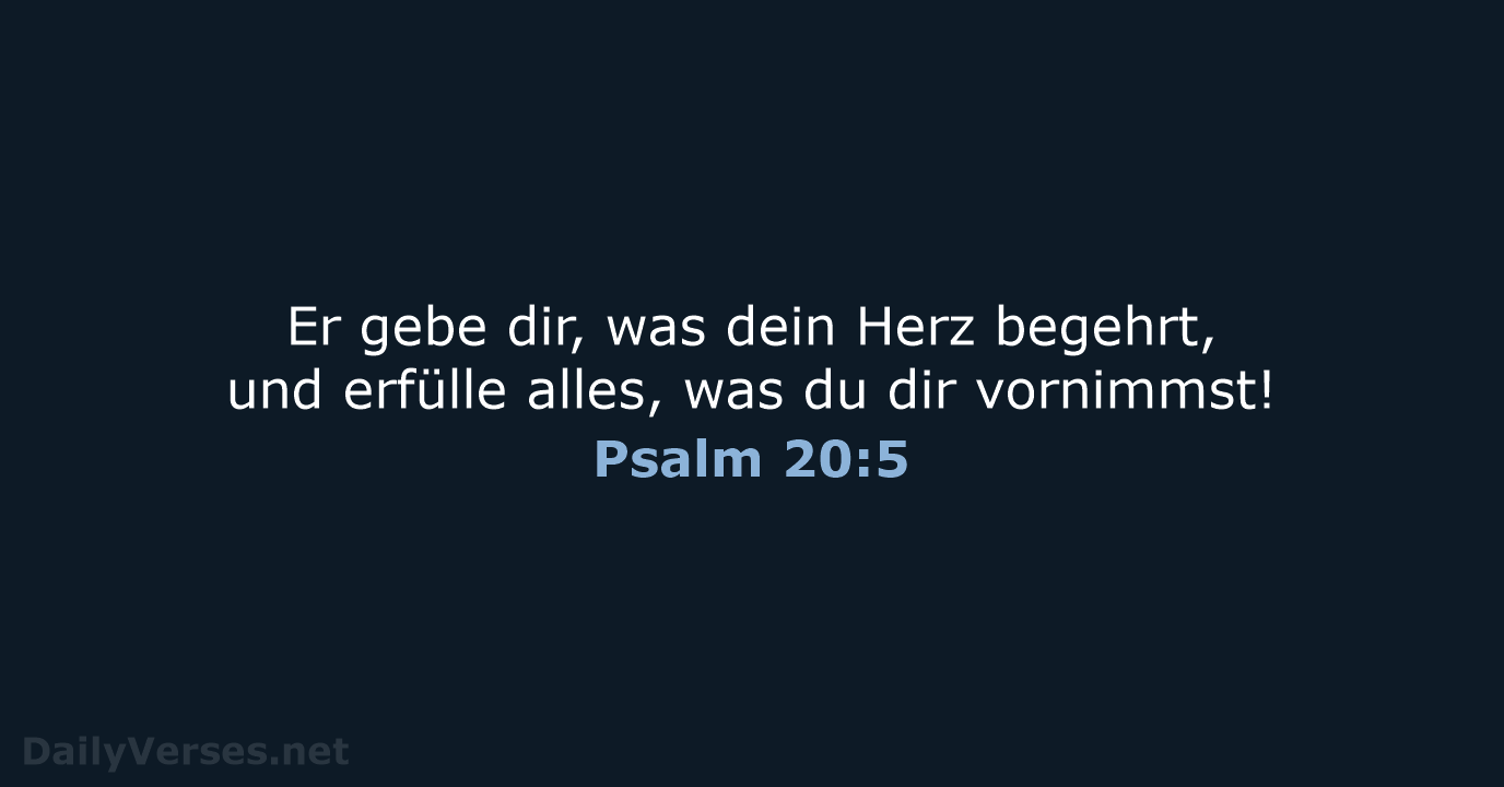 Psalm 20:5 - LUT