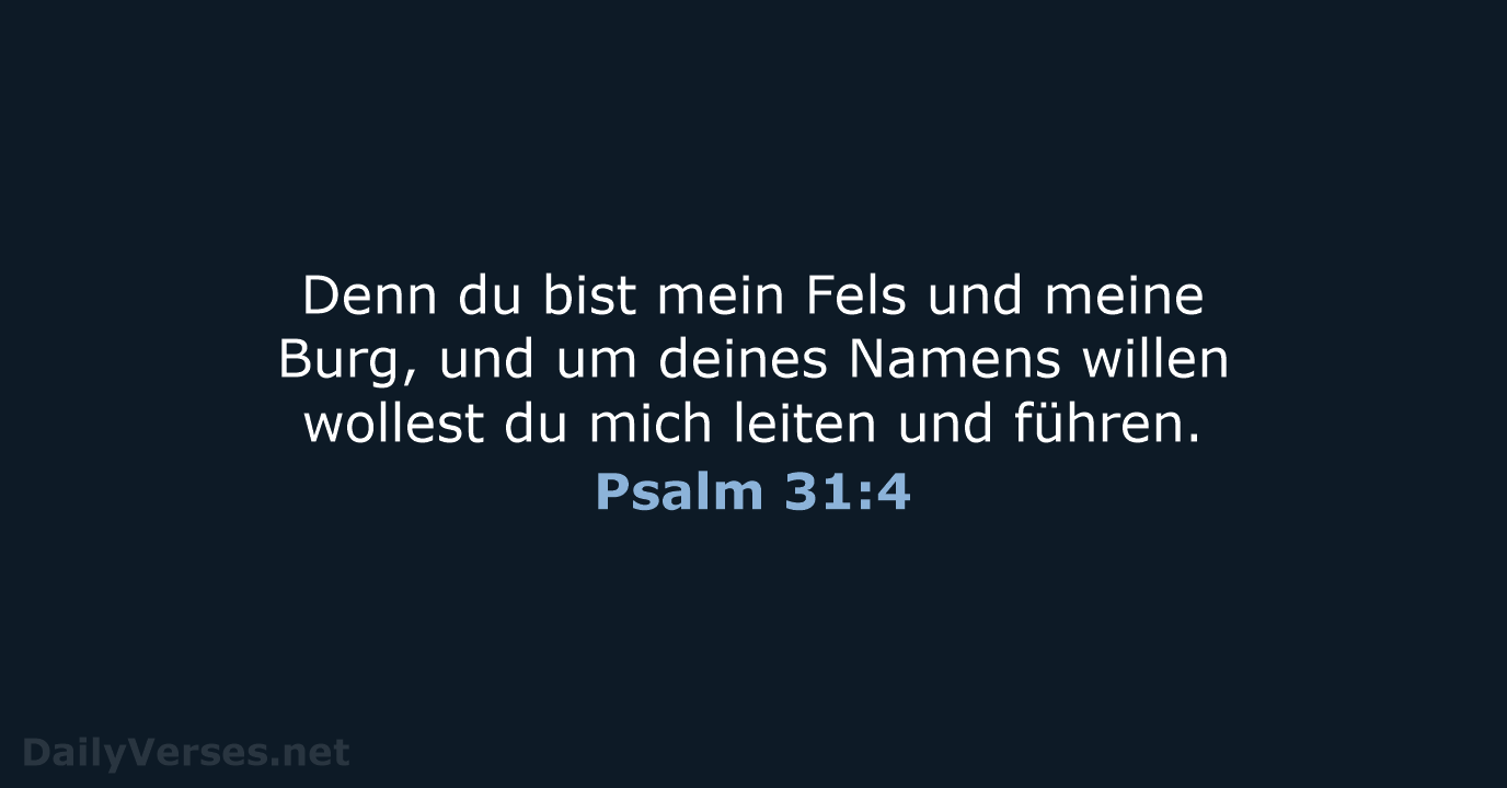 Psalm 31:4 - LUT