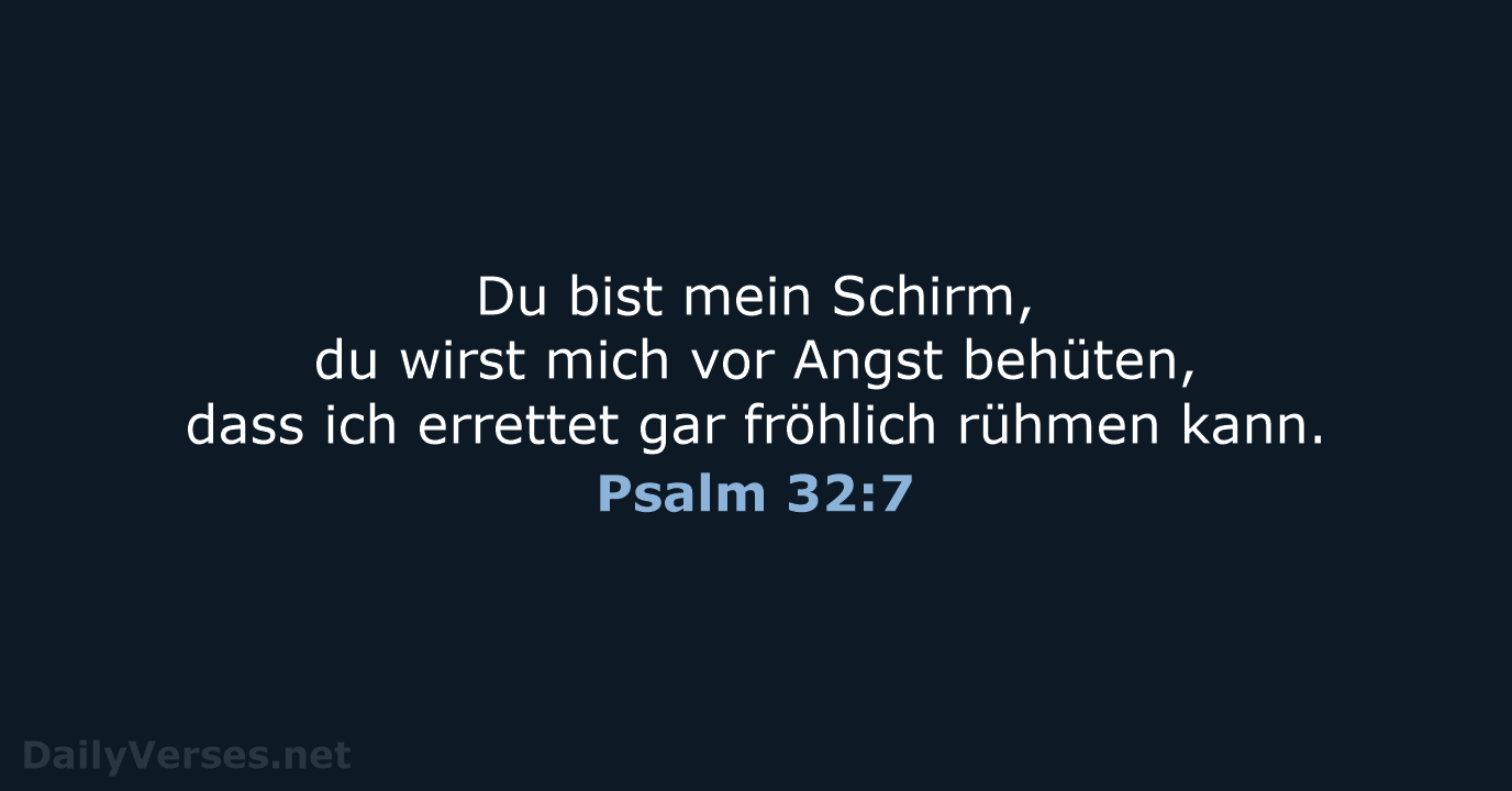 Psalm 32:7 - LUT