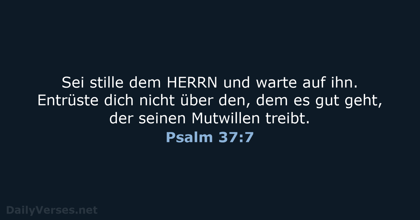 Psalm 37:7 - LUT