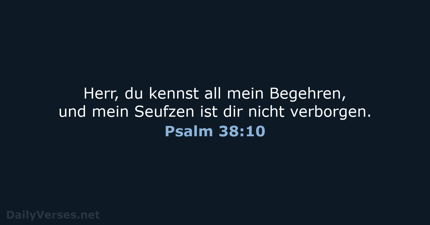 Psalm 38:10 - LUT