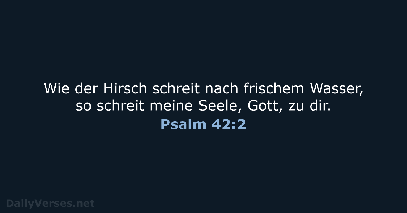 Psalm 42:2 - LUT