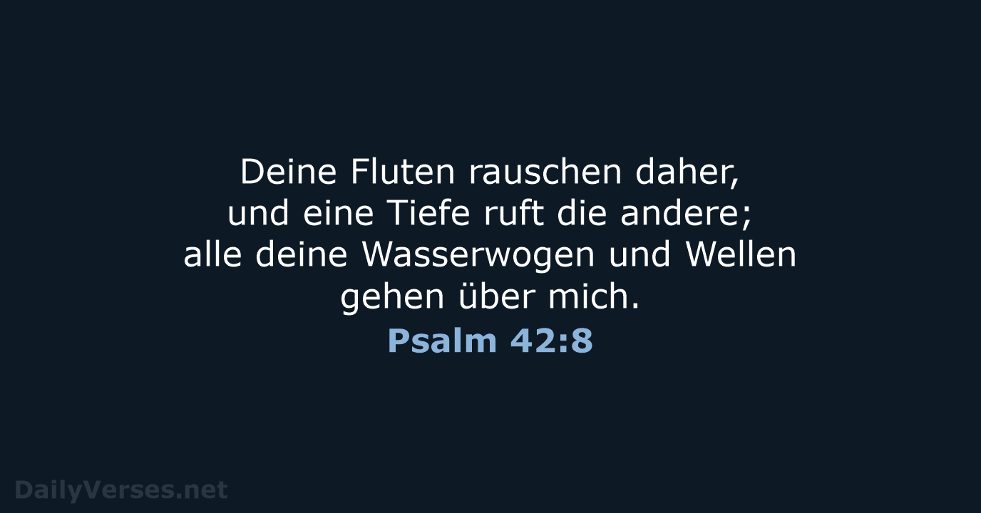 Psalm 42:8 - LUT