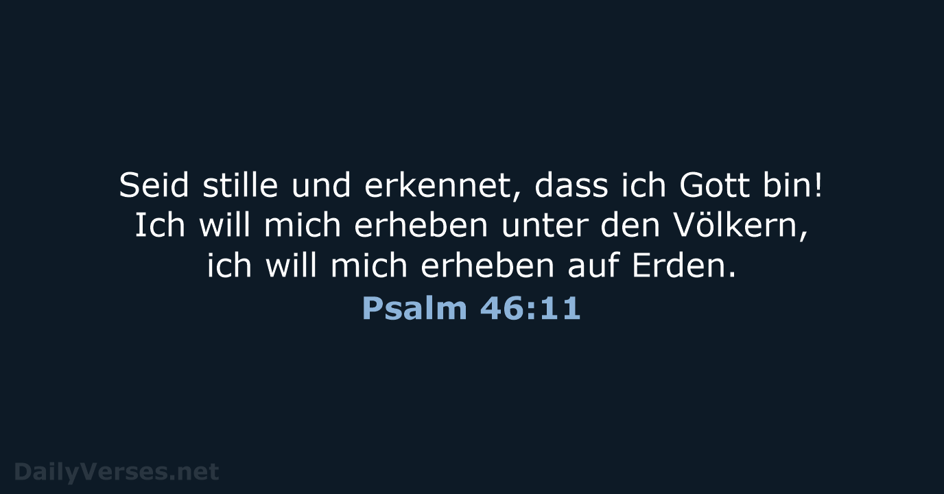 Psalm 46:11 - LUT