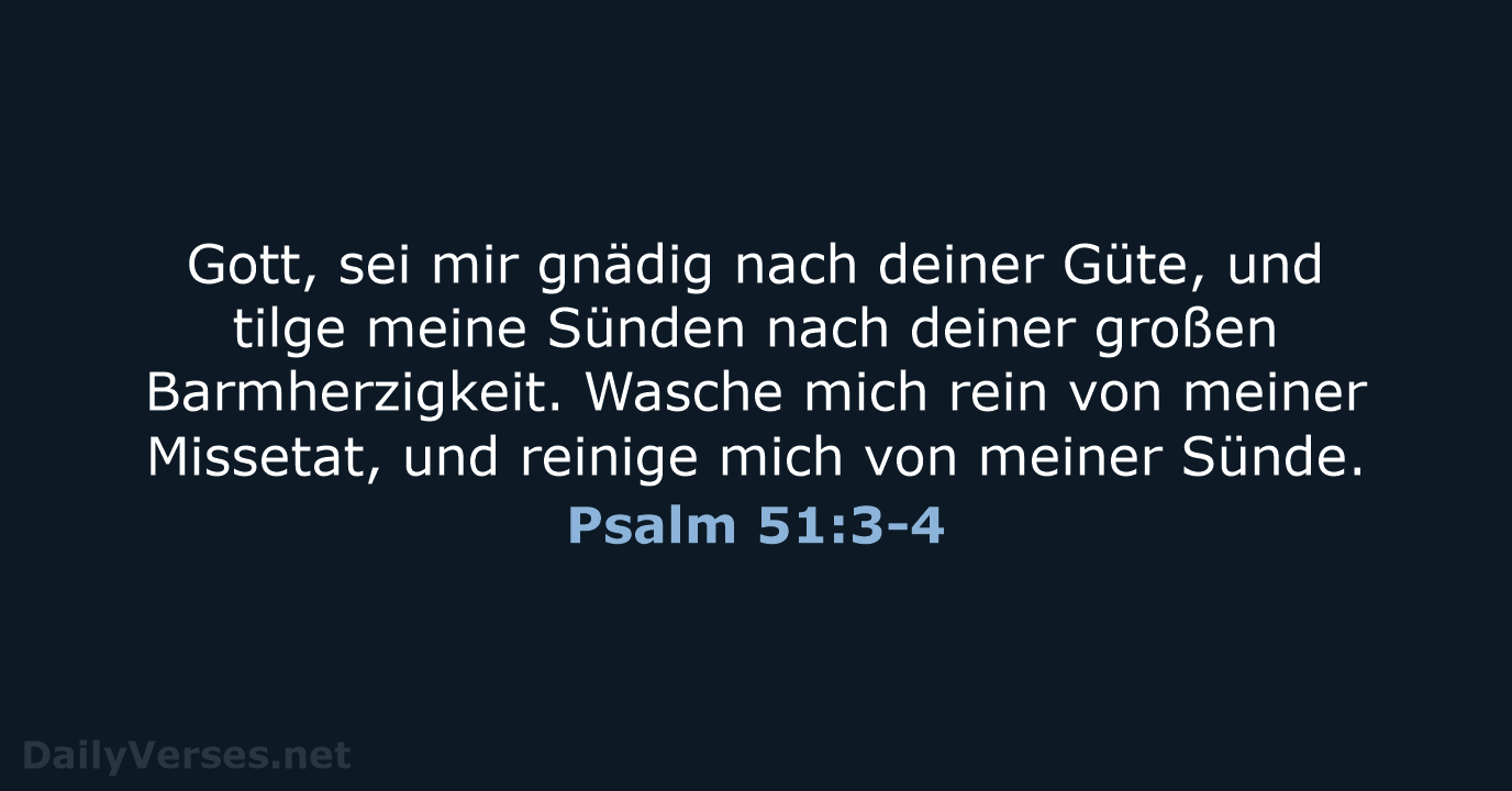 Psalm 51:3-4 - LUT