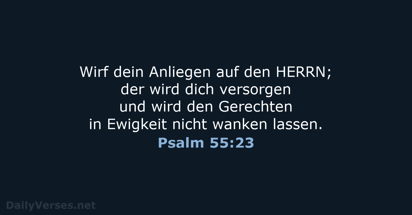 Psalm 55:23 - LUT