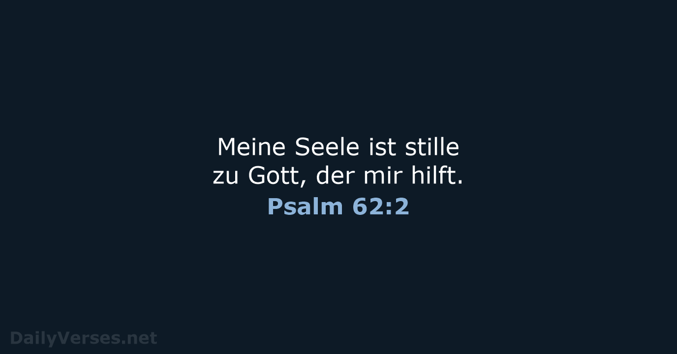 Psalm 62:2 - LUT