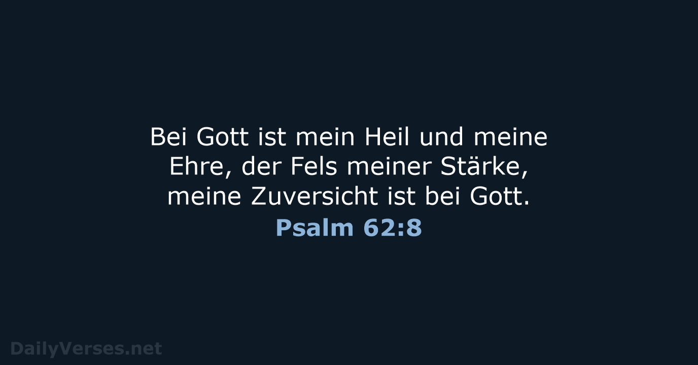 Psalm 62:8 - LUT