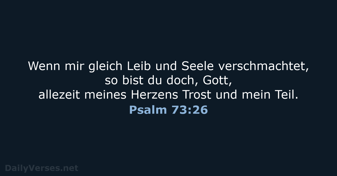 Psalm 73:26 - LUT