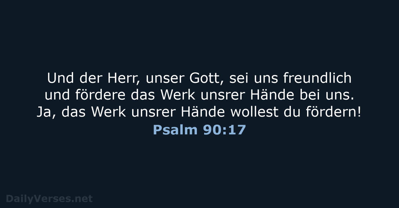 Psalm 90:17 - LUT