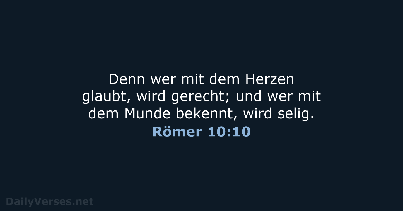 Römer 10:10 - LUT